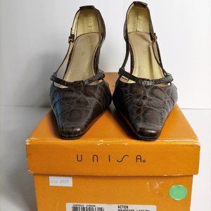 UNISA ACTION Snip Toe Leather Shoes